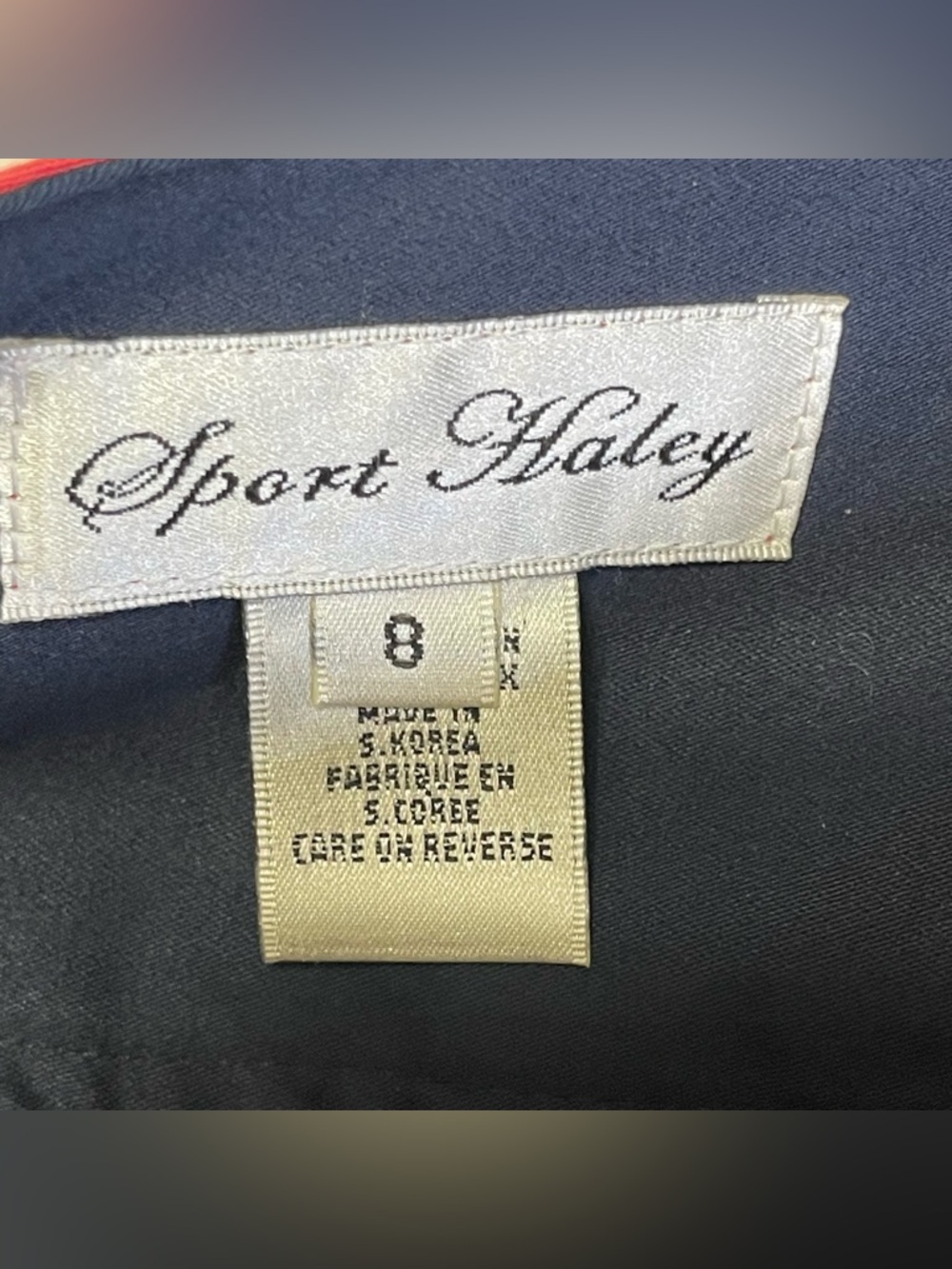Sport Haley Women’s 8 Pink Skort w/ Navy Blue Piping Tennis Golf Sporty Pockets - Picture 3 of 10